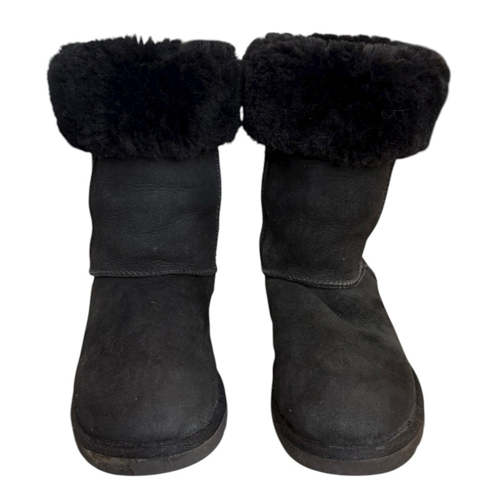 UGG Black Tall Boots Size 5 - Picture 7 of 9